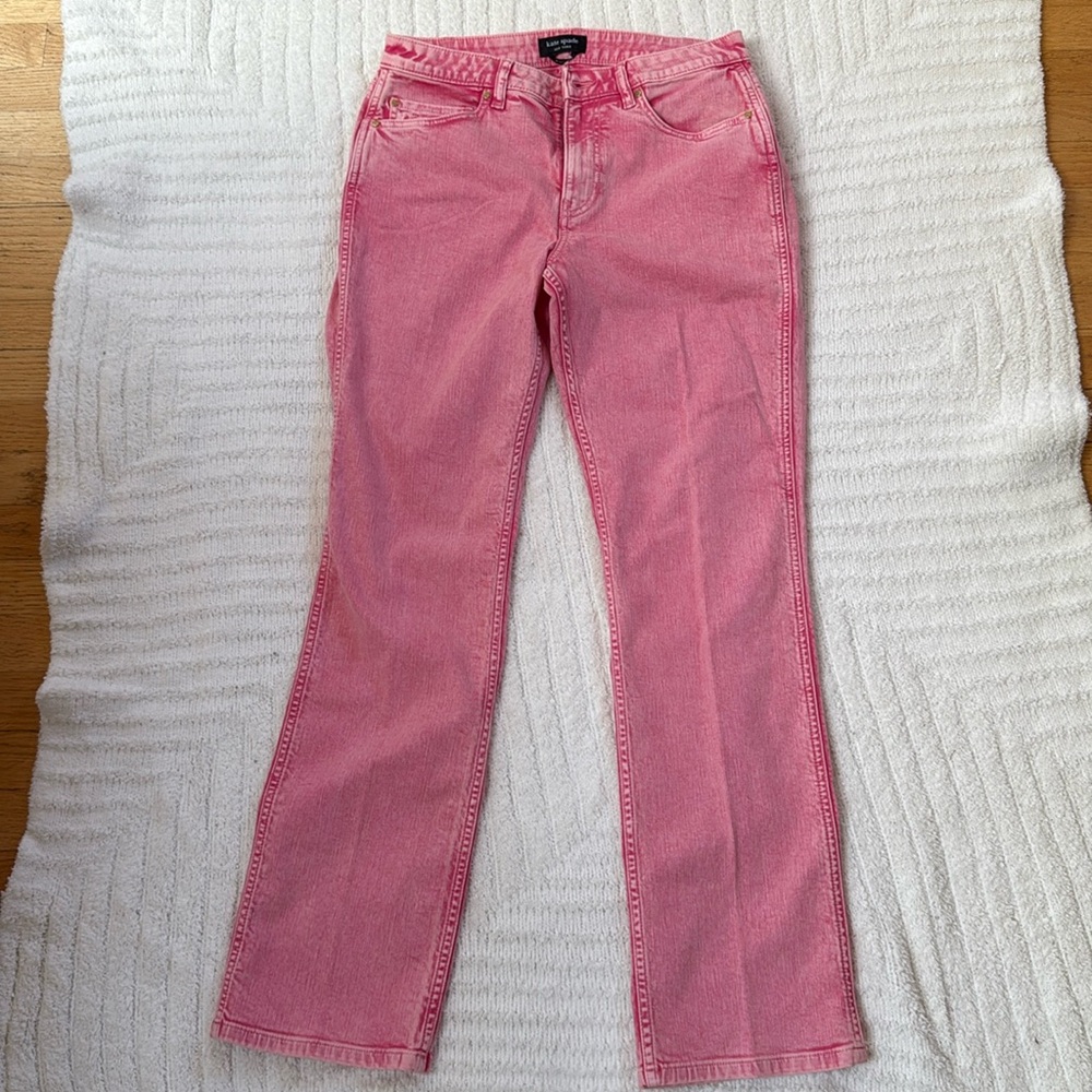 Kate Spade Pink Straight Leg Jeans